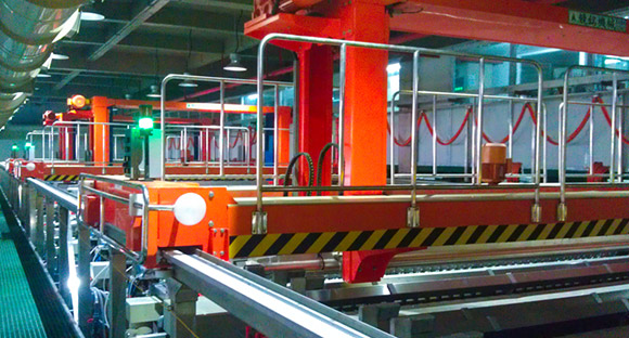 Electroplating line