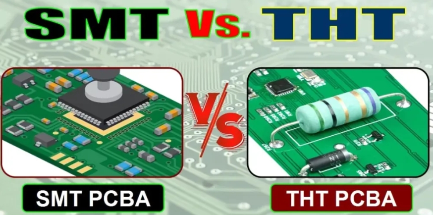 Surface Mount Technology (SMT) and Through-Hole Technology (THT) are two key PCB assembly methods widely used in electronics manufacturing. Both technologies have their own distinct advantages, applications, and processes. In this article, we will explore the differences between SMT and THT, examining the assembly steps, key features, and when each technology is ideal for use. What is SMT (Surface Mount Technology)? Surface Mount Technology (SMT) is a method for mounting electronic components directly onto the surface of a PCB (Printed Circuit Board). In SMT, specialized machines place small, lightweight components called Surface Mount Devices (SMDs) on a circuit board, which are then soldered using automated processes. SMT Process Steps: Solder Paste Application: Solder paste is applied to the PCB pads using a stencil. Component Placement: Automated pick-and-place machines place SMD components on the solder paste-covered pads. Reflow Soldering: The PCB is passed through a reflow oven, where heat melts the solder paste, bonding the components to the board. Inspection and Testing: Automated Optical Inspection (AOI) checks for defects, followed by functional testing. SMT vs. SMD: What's the Difference? SMT (Surface Mount Technology) refers to the process of mounting components directly onto the surface of the PCB. SMD (Surface Mount Devices) are the components that are used in the SMT process. Aspect SMT (Surface Mount Technology) SMD (Surface Mount Device) Definition Technology for mounting components on a PCB Components mounted using SMT Function PCB assembly process Physical components (ICs, resistors, capacitors, diodes, etc.) Size Small, thin, compact components Small, thin, and compact Automation Fully automated process Components suitable for automation What is THT (Through-Hole Technology)? Through-Hole Technology (THT) is a PCB assembly process where the leads of electronic components are inserted into pre-drilled holes in the PCB and soldered on the opposite side. This method is typically used for larger components like connectors, transformers, and capacitors. THT Process Steps: Component Insertion: Component leads are inserted through the drilled holes in the PCB. Wave Soldering or Manual Soldering: The components are soldered either through wave soldering or by hand. Inspection and Testing: Similar to SMT, the board is inspected for defects, followed by functional testing. SMT vs. THT: Key Differences Feature SMT (Surface Mount Technology) THT (Through-Hole Technology) Component Size Small SMD components Larger components with leads Board Complexity Suitable for high-density boards More suitable for simple PCB designs Assembly Speed Faster (automated) Slower (manual or semi-automated) Strength Lower mechanical strength Higher mechanical strength Cost Lower assembly cost Higher assembly cost Design Flexibility More flexible for compact designs Limited flexibility due to drilling Suitable Applications Consumer electronics, wearables Industrial, military electronics Repairability More challenging to repair Easier to repair and modify SMT vs. THT: Advantages and Disadvantages Advantages of SMT: Compact Design: SMT allows for smaller, more compact PCB designs, making it ideal for modern electronic devices like smartphones, tablets, and wearables. Fast Production Speed: The automation involved in SMT makes it faster and more cost-effective for large-scale manufacturing. Lightweight: SMT components are smaller and lighter, reducing the overall weight of the product. Disadvantages of SMT: Difficulty in Repair: SMT components are smaller and more difficult to repair or replace, requiring specialized tools. Less Durability: SMT boards tend to be less durable under mechanical stress when compared to THT boards. Advantages of THT: Strong Mechanical Strength: THT provides a stronger bond between components and the PCB, making it ideal for applications requiring high durability, like industrial equipment and military electronics. Ease of Repair: Due to the larger size of THT components and the accessible solder joints, it is easier to repair or replace components. Disadvantages of THT: Slower Process: THT is slower due to the manual or semi-automated insertion and soldering process. Bulky Design: THT components are larger, which can make it difficult to design compact, high-density PCBs. Which PCB Assembly Technology is Better: SMT or THT? The choice between SMT and THT depends on the specific needs of the product and its intended application. SMT is the better choice for projects that require high-density circuits, fast assembly, and compact design, such as for smartphones, tablets, and wearables. THT is ideal for applications that demand mechanical strength, durability, and easy repair, such as for industrial electronics, military equipment, and automotive systems. In cases where both SMD and through-hole components are required, hybrid PCB assembly using selective soldering can be employed to combine the advantages of both technologies. Conclusion Both SMT and THT have their distinct advantages, and choosing the right technology depends on factors like design complexity, production speed, component size, and durability requirements. By understanding the differences between the two technologies, manufacturers can optimize their PCB assembly process for a wide range of applications.